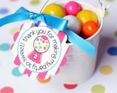 Bubble Gum Birthday Party Printable Favor Tags by The TomKat Studio Il_170x135