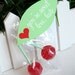 Valentine's Leaf Tags for Cherry Lollipops - The TomKat Studio