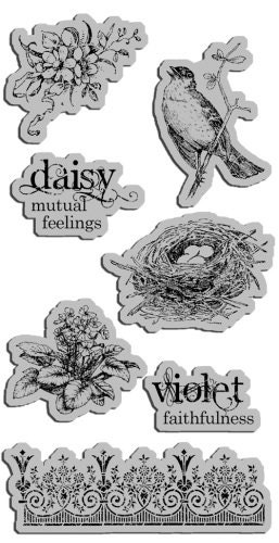 Cling Rubber Stamp Set 3 - Secret Garden - Graphic 45