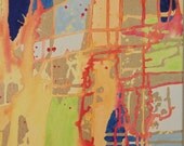 Original Painting 12x12 Marvel by Jennifer Moreman