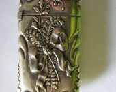 Pretty Victorian Lily of the Valley Match Safe, Vesta