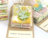 Vintage RIBBON Inspirations - Bundle of 4 Handmade vintage ribbon trims / handfrayed ribbon / ribbon trim / vintage fabric