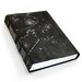 Galaxy Stars Black Leather Journal -  Notebook, Handmade Diary  - Night Sky, Astronomy Handbound Journal