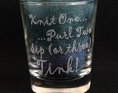 Custom Engraved Sippin Glass - Tink
