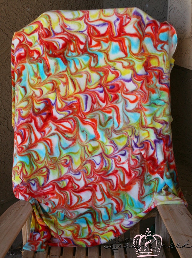 OBV, Half Yard, Swirl Dye, Fabric, Organic Bamboo Velour