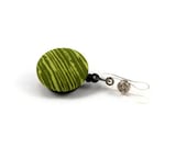 Badge Reel, Green Woodgrain