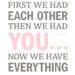 First we had each other then we had YOU 8x10 art print in grey and light pink
