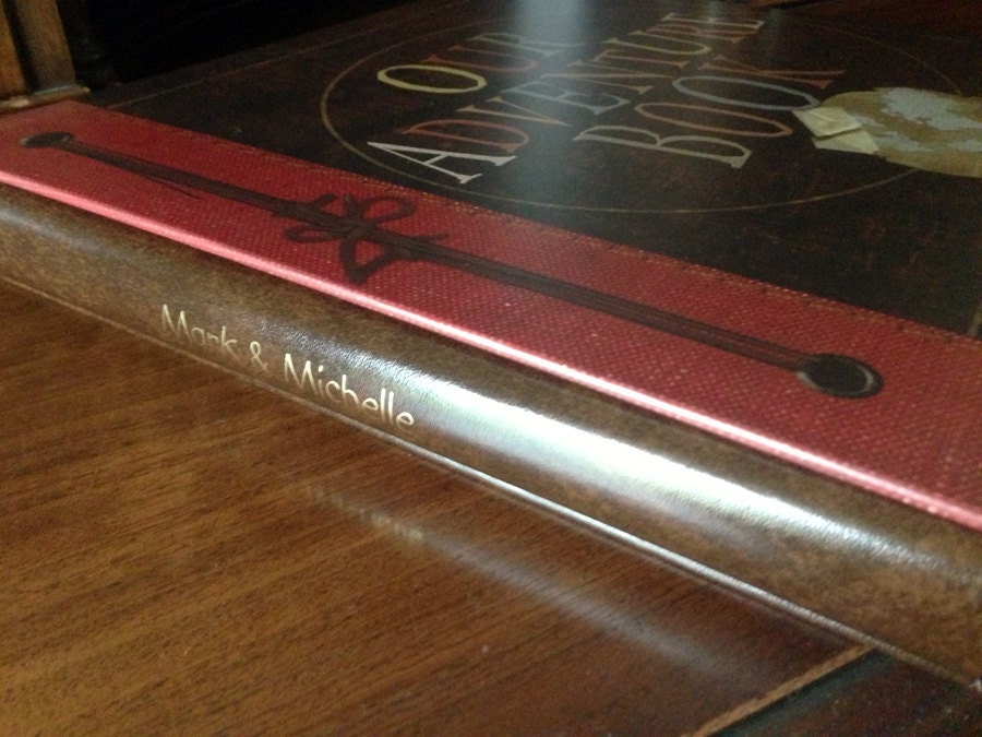 Our Adventure Book Personalized Photo Album, Scrapbook or Guest Book