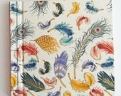 Floating Feathers Guest Book Hand Bound