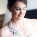 Bridal statement necklace, pearl necklace, wedding jewelry with Swarovski crystal pendant and Swarovski pearls, bridal jewelry