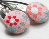 Pink Garden Hair Clips