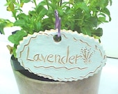 Garden Marker Plant Stake Handmade Indoor Outdoor Wiggly Design Herb Word Choice Available Discounts Available