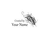 Handle Mounted or Cling Personalized Name custom made rubber stamps C63