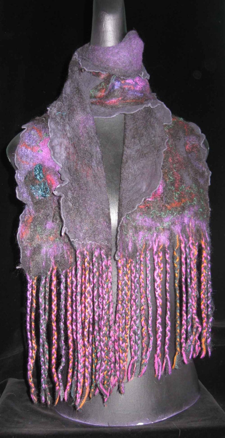 Alpaca Nuno Felted Scarf
