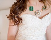 Emerald City Vintage Inspired Statement Necklace