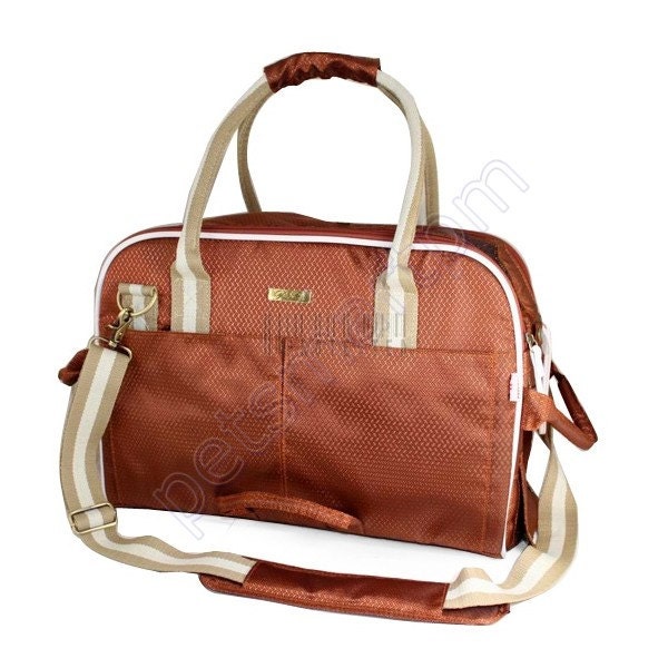 Stylish Orange Nylon Dog Travel Bag Pet Carrier Cat Tote Puppy Handbag Pouch BG-188CCX-S