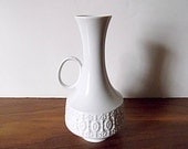 Vintage White Royal Porzellan Bavaria KPM Germany Vase, Modernist
