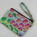 Wristlet ID holder Coin purse Cell phone holder zipper purse - soul blossom