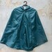 Teal Raincoat, Vintage Inspired Cape with Hood, Waterproof, Unisex Rain Cape