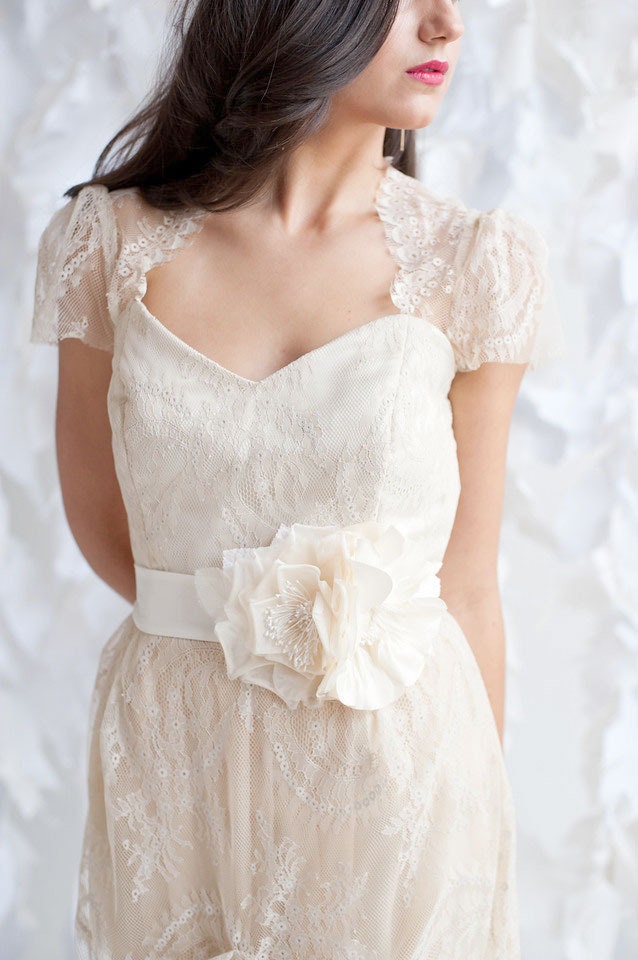 Dress sash - Flora  - Ready to ship