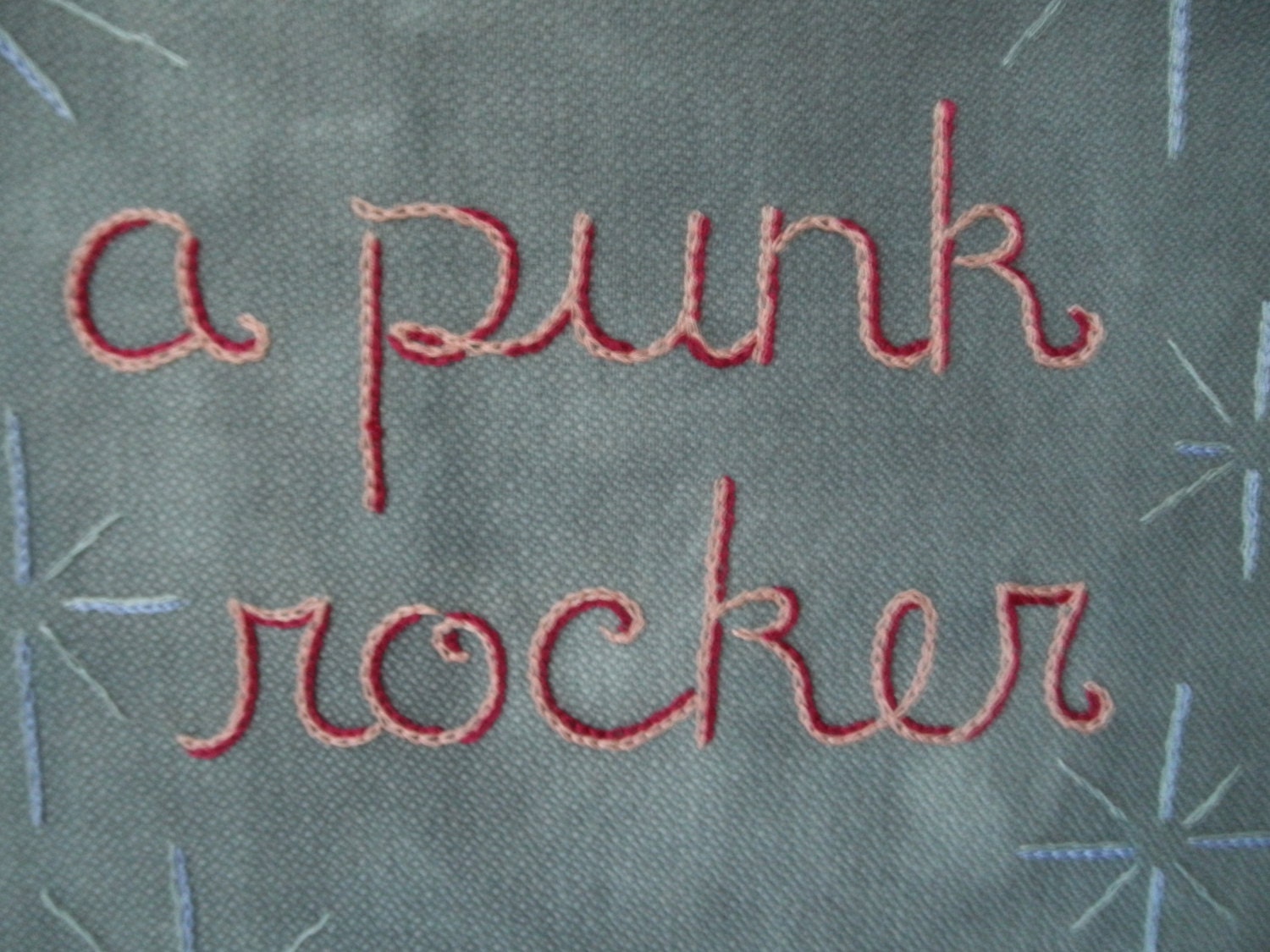 Sheena Was a Punk Rocker, Ramones Embroidered Art