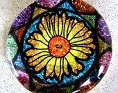 Glitter Daisy Paperweight