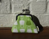 Clutch - Coin Purse - Chevron Lining - Green