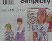 Simplicity 8840 Sewing Pattern Toddler's Children's and Girls' Dress Size 2, 3, 4