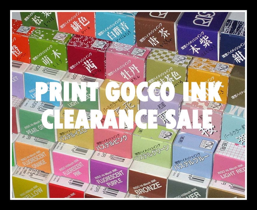 10 Print Gocco Inks - 50% OFF CLEARANCE SALE