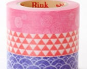 Rink Washi Masking Tape - Sea Patterns - Set 3 - Small Village