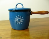 Blue Enamel Pot
