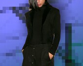 Black Shearling Vest
