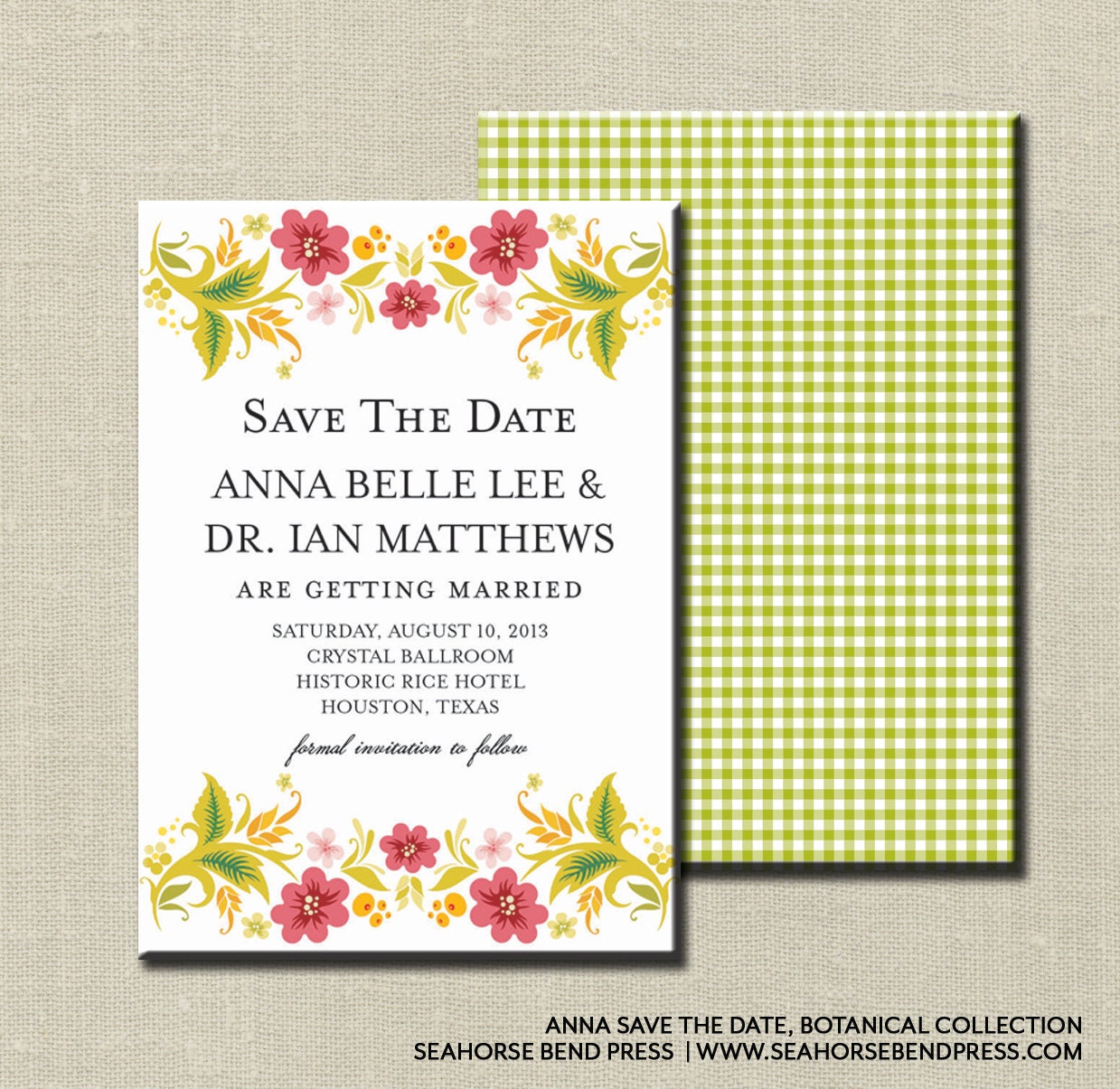 Save The Date - Anna Botanical Colletion