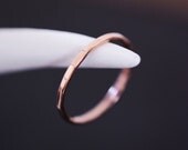 14k rose gold simple band