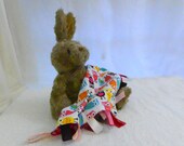 SALE Colorful Owls Baby Blanket - Tag Ribbon Lovey
