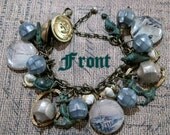 Come Sail Away With Me Altered Art Charm Bracelet OOAK