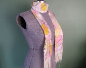 Vintage Planet Scarf w/ Fringe Edge - 1960's