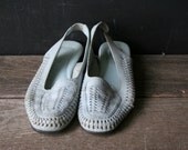 Casual Huarache Sandals Leather 6 M Light Blue From Nowvintage on Etsy