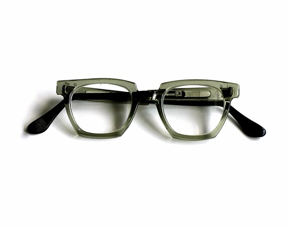 Be Safe - Vintage Willson Safety Glasses - Mid Century Safety Glasses - Men - Adjustable - Shop - Green - For Him