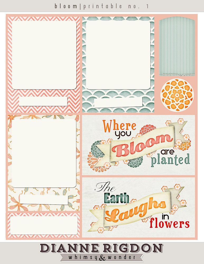 Bloom Printables