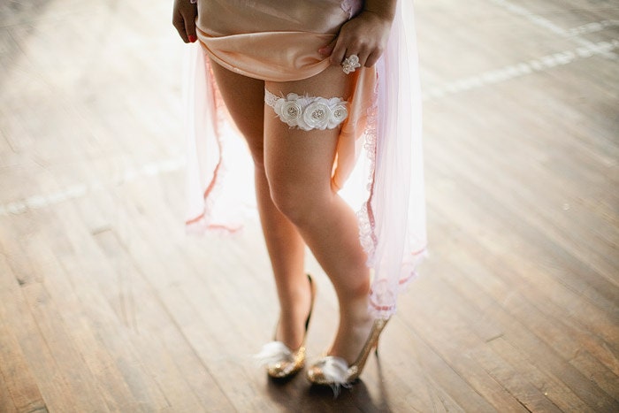 Bouquet Luxe single bridal Garter