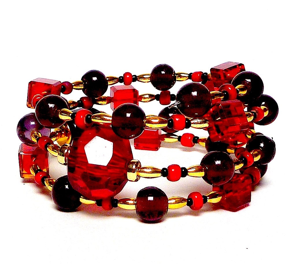 Coil Beaded Bracelet ROULETTE Beading Divas Fundraiser