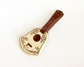 Vintage Decoration Davy Crockett Guitar