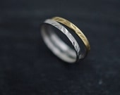 Falling petals fine silver ring