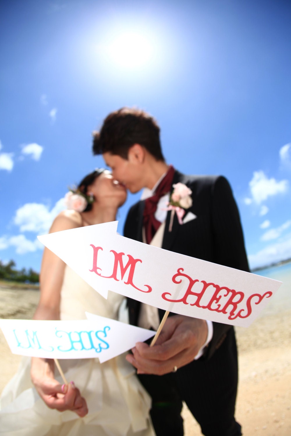 I'm His I'm Hers photo booth props Il_570xn