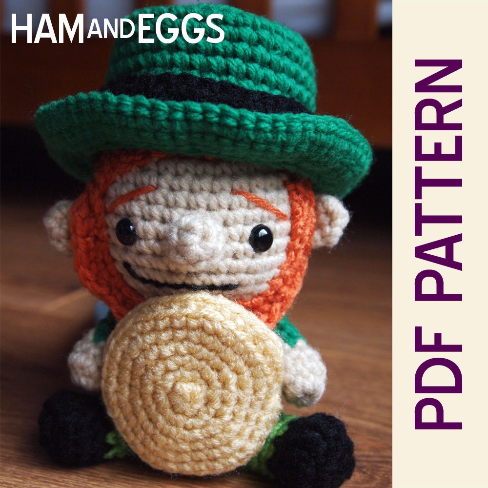 Amigurumi Littlest Leprechaun Crochet Pattern- Cute for St Patricks Day