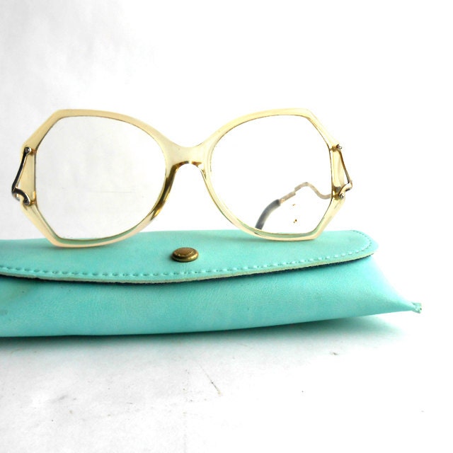 1970s Oversized Round Vintage Eyeglasses