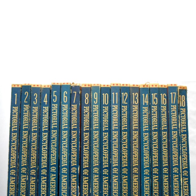 1960s Vintage American History Pictorial Encyclopedia Set