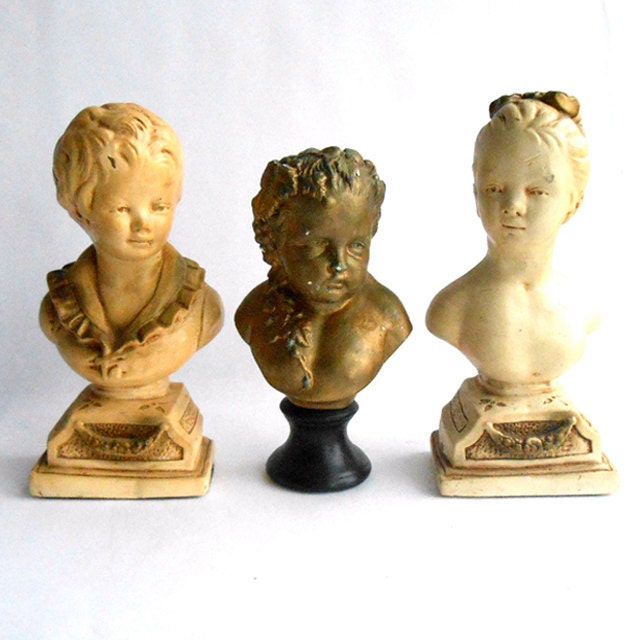 Vintage Lady Bust Trio / Victorian Women Instant Collection
