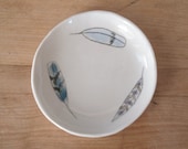 porcelain feather dish . no106